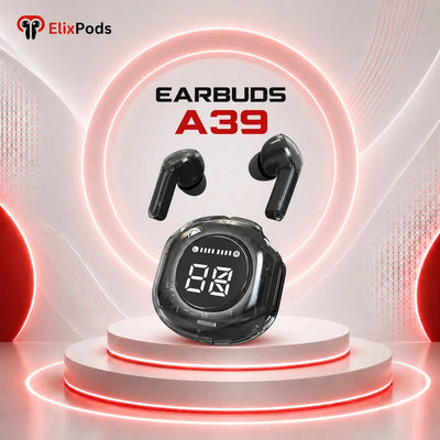 ElixPods A39 Wireless Earbuds with LED Display, Deep Bass Sound, Bluetooth 5.3 and Long Battery Life My Store
