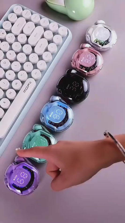 ElixPods A39 Wireless Earbuds with LED Display, Deep Bass Sound, Bluetooth 5.3 and Long Battery Life